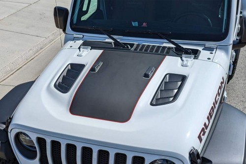 Coperture Cerniera Portellone Per Jeep Wrangler JK 2007-2018 - Set Da 2 Pezzi, Colore Nero