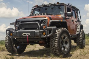 JEEP WRANGLER JL 2018+ ZDERZAK PRZEDNI STALOWY TANZANIA Z PAŁĄKIEM