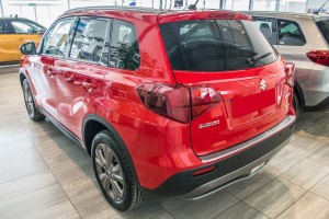 SUZUKI VITARA II 2015+ STALOWA OCHRONNA LISTWA ZDERZAKA TYLNEGO