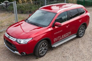 MITSUBISHI OUTLANDER 2012+ NAKŁADKI NA KLAMKI CHROM POD KLUCZYK