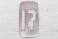 MITSUBISHI OUTLANDER III 2012+ AUTOMAT SATYNOWA RAMKA LEWARKA STALOWA