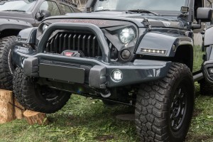 JEEP WRANGLER JK LAMPY PRZECIWMGIELNE LED PRZEDNIE 4"