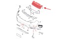 RANGE ROVER SPORT L494 2013-2017 PRZED LIFTINGIEM ATRAPA CHŁODNICY GRILL PRZEDNI CZARNY DK628200
