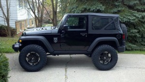JEEP WRANGLER JK 2D 2007-2009 POSZYCIE DACHU MIĘKKIEGO SOFT TOP