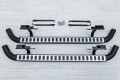 LAND ROVER DEFENDER 110 STOPNIE BOCZNE PROGI RURY STYL SVX SREBRNE