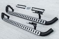 LAND ROVER DEFENDER 110 STOPNIE BOCZNE PROGI RURY STYL SVX SREBRNE