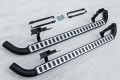 LAND ROVER DEFENDER 110 STOPNIE BOCZNE PROGI RURY STYL SVX SREBRNE