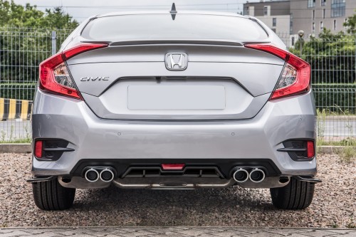 HONDA CIVIC X 2016-2021 SEDAN DYFUZOR DOKŁADKA ZDERZAKA TYLNEGO