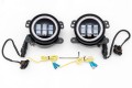 JEEP WRANGLER JK 2007-2018 LAMPY PRZEDNIE PRZECIWMGIELNE 4'' LED 30W 1500 LUMENÓW