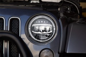 JEEP WRANGLER JK 2007-2018 LAMPY PRZEDNIE LED MODEL ARMY 7"
