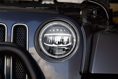 JEEP WRANGLER JL 2018+ LAMPY PRZEDNIE LED MODEL ARMY 7"