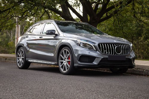 MERCEDES GLA X156 2017-2020 PO LIFTINGU GRILL GT PANAMERICANA SREBRNY
