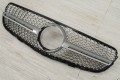 MERCEDES GLC COUPE C253 2015-2019 PRZED LIFTINGIEM GRILL DIAMOND Z KAMERĄ SREBRNY