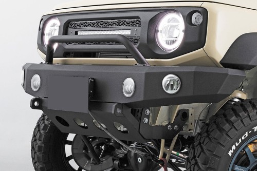 SUZUKI JIMNY UCHYLNE STALOWE MOCOWANIE TABLICY POD WYCIĄGARKĘ
