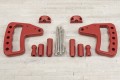 JEEP WRANGLER JK 2007-2018 METALOWE UCHWYTY OFF-ROAD CZERWONE