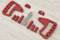 JEEP WRANGLER JK 2007-2018 METALOWE UCHWYTY OFF-ROAD CZERWONE