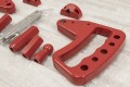 JEEP WRANGLER JK 2007-2018 METALOWE UCHWYTY OFF-ROAD CZERWONE