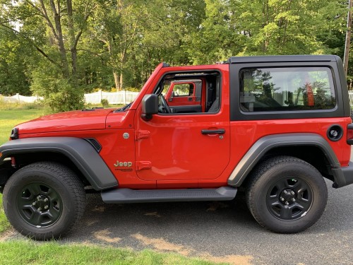 JEEP WRANGLER JL IV 2018+ 2D STOPNIE BOCZNE PROGI OEM 82215145