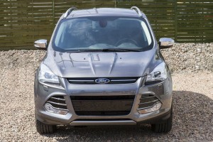 FORD KUGA II 2013-2016 PRZED LIFTINGIEM ATRAPA ZDERZAKA LEWA CZARNA + CHROM 32X127-3