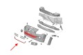 VW AMAROK 2009-2016 PRZED LIFTINGIEM KRATKA ATRAPA ZDERZAKA PRZEDNIEGO 2HH853677