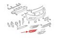 HONDA CIVIC X 2016-2019 SEDAN PRZED LIFTINGIEM KRATKA ZAŚLEPKA HALOGENU PRZEDNIEGO PRAWA 71103-TBA-A10