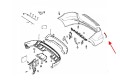 MERCEDES GLE W166 2015-2019 LEWY ODBLASK LAMPA TYLNEGO ZDERZAKA A1668200074