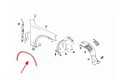 MERCEDES GLC X253 2015-2020 PRZED FACELIFTINGIEM LISTWA BŁOTNIKA PRZEDNIA PRAWA A2538850622