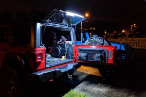 WRANGLER JL 2018+ LAMPA LISTWA LED KLAPY TYLNEJ Z PILOTEM