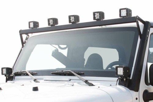 JEEP WRANGLER JK 2007-2018 MOCOWANIE ŚWIATEŁ DODATKOWYCH 52'' NA SŁUPEK PRZEDNI