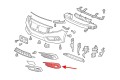 HONDA CIVIC X 2016-2019 SEDAN PRZED LIFTINGIEM KRATKA ZAŚLEPKA HALOGENU PRZEDNIEGO LEWA 71108-TBA-A10