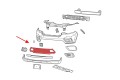 JEEP CHEROKEE V KL 2018-2023 PO FACELIFTINGU GRILL ATRAPA DOLNA ZDERZAKA PRZÓD 68288044AB