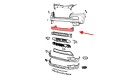 JEEP CHEROKEE V KL 2014+ BELKA PRZEDNIEGO ZDERZAKA 68096072AB