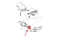 MAZDA 3 III BM BN 2017-2019 LAMPA PRZECIWMGIELNA LED PRZEDNIA PRAWA B63B-51-680
