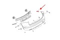 NISSAN QASHQAI II J11 2017-2020 PO LIFTINGU ŚLIZG TYLNEGO ZDERZAKA PRAWY 85220-DF30A