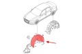 AUDI A4 B9 SEDAN 2015-2019 PRZED LIFTINGIEM MATERIAŁOWE NADKOLE PRZEDNIE LEWE 8W0821171A