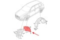 AUDI Q7 II 2015-2019 PRZED LIFTINGIEM MATERIAŁOWE NADKOLE PRZEDNIE LEWE CZĘŚĆ TYLNA 4M0821191G