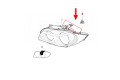 MINI HATCH F55 2013+ KOSTKA WTYCZKA LAMPY REFLEKTORA 61132359991