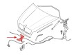 BMW X5 E70 2006-2013 ZAMEK ZACZEP RYGIEL MASKI LEWY 51237164801