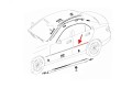 MERCEDES C-CLASS W204 2007-2014 CHROMOWANA LISTWA TYLNYCH DRZWI LEWA A2047300180
