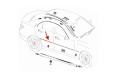 MERCEDES C-CLASS W204 2007-2014 CHROMOWANA LISTWA TYLNYCH DRZWI PRAWA A2047300280