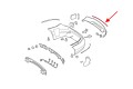 MERCEDES C-CLASS W204 2007-2011 PRZED LIFTINGIEM LISTWA TYLNEGO ZDERZAKA ŚRODKOWA A2048850421