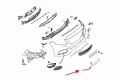 MERCEDES C-CLASS W205 2015-2019 PRZED FACELIFTINGIEM CHROMOWANA LISTWA PRZEDNIEGO ZDERZAKA PRAWA A2058851474