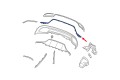 MERCEDES C-CLASS W205 2014-2018 PRZED FACELIFTINGIEM CHROMOWANA LISTWA TYLNEGO ZDERZAKA A2058850721