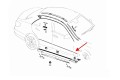 MERCEDES E-CLASS W212 2013-2016 PO LIFTINGU CHROMOWANA LISTWA PRZEDNIEGO BŁOTNIKA PRAWA A2126904482