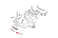 MERCEDES E-CLASS W212 2013-2016 PO LIFTINGU CHROMOWANA LISTWA PRZEDNIEGO ZDERZAKA ŚRODKOWA A2128852474