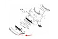 MERCEDES GLC X253 2015-2020 PRZED FACELIFTINGIEM CHROMOWANA LISTWA PRZEDNIEGO ZDERZAKA LEWA A2538852700