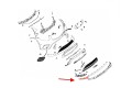 MERCEDES GLC X253 2015-2020 PRZED FACELIFTINGIEM CHROMOWANA LISTWA PRZEDNIEGO ZDERZAKA PRAWA A2538852800