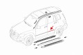 MERCEDES GLK X204 2008-2015 CHROMOWANA LISTWA TYLNYCH DRZWI LEWA A2047300380