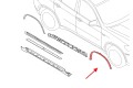BMW X6 E71 2007-2014 LISTWA PRZEDNIEGO BŁOTNIKA PRAWA 51777176236