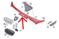 BMW SERIA 5 F10 F10N 2010-2017 PODSZYBIE OSŁONA WLOTU POWIETRZA 51717203124